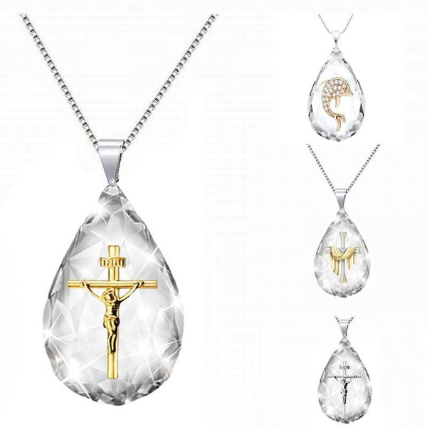 pendant necklaces 8 styles crystal female necklace catholic christian cross fashion ladies jewelry accessories gifts for lady sell, Silver
pendant necklaces 8 styles crystal female necklace catholic christian cross fashion ladies jewelry accessories gifts for lady sell, Silver