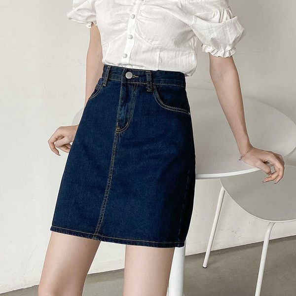 high summer waist a-line skirt small denim short women's girl skirt, Black
high summer waist a-line skirt small denim short women's girl skirt, Black