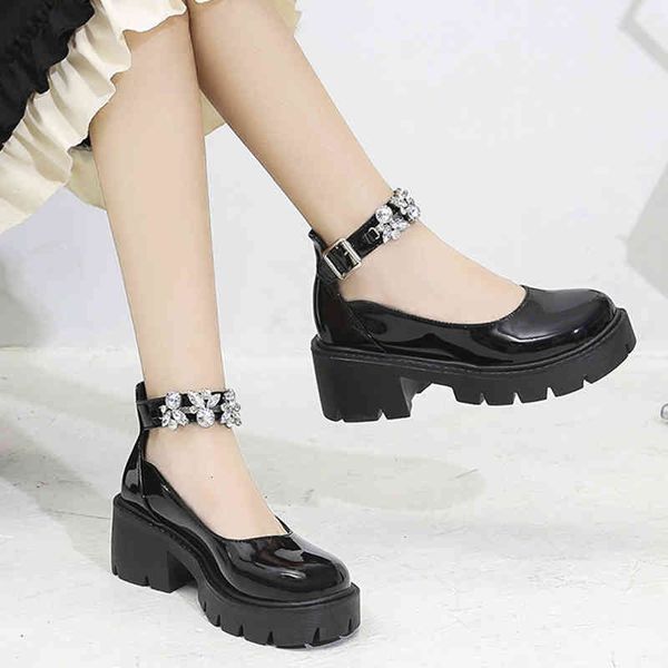 dress shoes rimocy women's leather shoes mary jane, high and thick heels with crystals ankle straps in black, xttp
dress shoes rimocy women's leather shoes mary jane, high and thick heels with crystals ankle straps in black, xttp