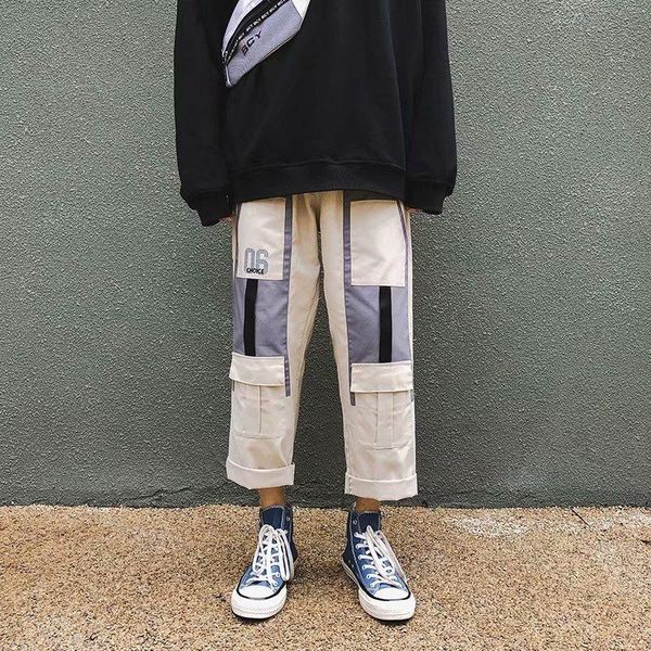 loose men's cool pants pocket men printed hiphop elastic joggers trousers streetwear, Black
loose men's cool pants pocket men printed hiphop elastic joggers trousers streetwear, Black