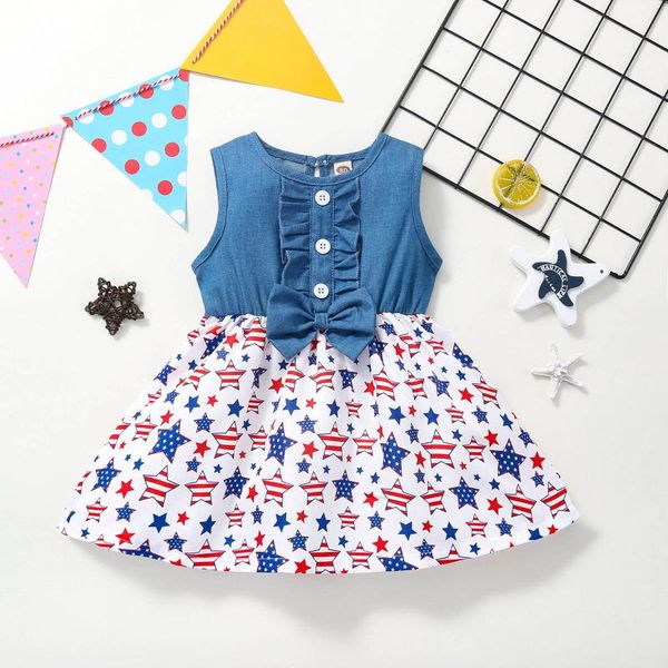 girl's dresses toddler 4th of july dress girls for baby clothes sleeveless stars printed 1-3 years kids party, Red;yellow
girl's dresses toddler 4th of july dress girls for baby clothes sleeveless stars printed 1-3 years kids party, Red;yellow