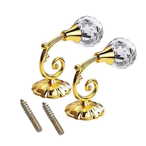 hooks & rails 2pcs luxurious metal crystal glass curtain holdback wall tie back hanger holder large window storage accessories hanging
hooks & rails 2pcs luxurious metal crystal glass curtain holdback wall tie back hanger holder large window storage accessories hanging