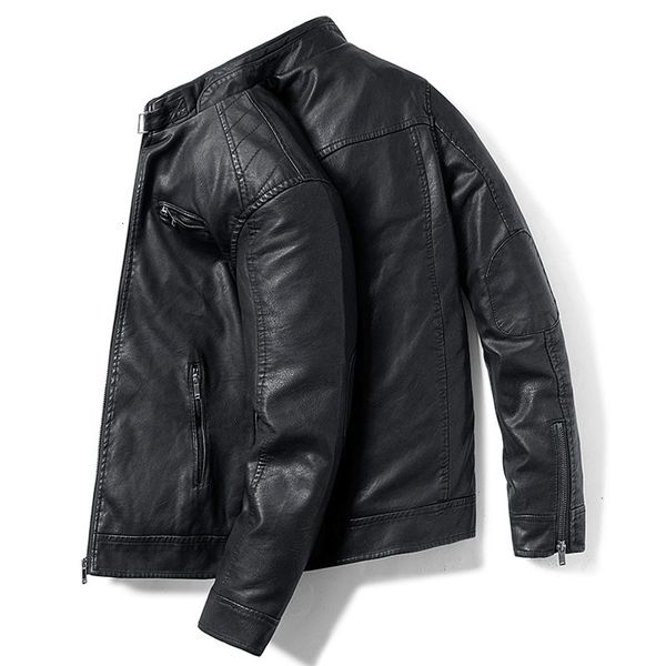 men's leather & faux jaqueta masculina de couro rachado, para primavera e outono, pele carneiro, slim, motocicleta, menino adolescente,, Black
men's leather & faux jaqueta masculina de couro rachado, para primavera e outono, pele carneiro, slim, motocicleta, menino adolescente,, Black