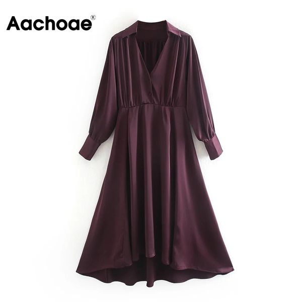 aachoae solid elegant midi dress women autumn spring v neck party pleated dress long sleeve stylish silk sundress vestidos mujer 210413, Black;gray
aachoae solid elegant midi dress women autumn spring v neck party pleated dress long sleeve stylish silk sundress vestidos mujer 210413, Black;gray