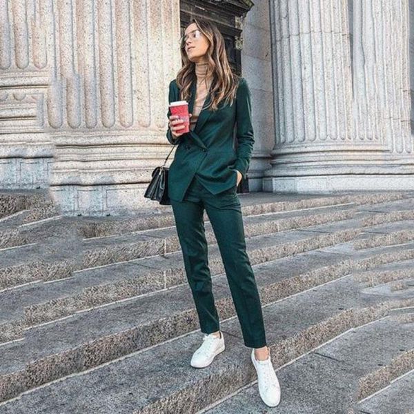 sodigne elegant office work wear pant suits 2 piece sets double breasted blazer jacket & trousers suit for women custom made women's tw, White
sodigne elegant office work wear pant suits 2 piece sets double breasted blazer jacket & trousers suit for women custom made women's tw, White