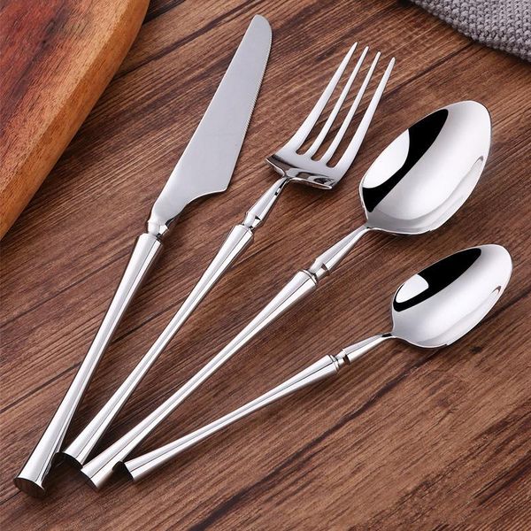 dinnerware sets 24pcs silver cutlery set upscale restaurant knife fork dinner spoon stainless steel tableware bar kitchen home party
dinnerware sets 24pcs silver cutlery set upscale restaurant knife fork dinner spoon stainless steel tableware bar kitchen home party