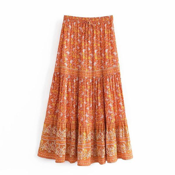 skirts yenkye vintage floral print boho long skirt women elastic high waist pleated casual holiday female summer faldas, Black
skirts yenkye vintage floral print boho long skirt women elastic high waist pleated casual holiday female summer faldas, Black