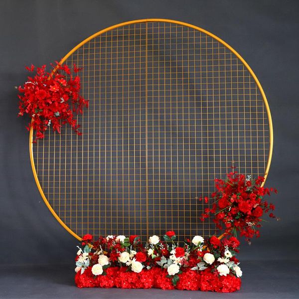 party decoration wrought iron wedding round background grid bracket birthday diy stage arch outdoor frame
party decoration wrought iron wedding round background grid bracket birthday diy stage arch outdoor frame