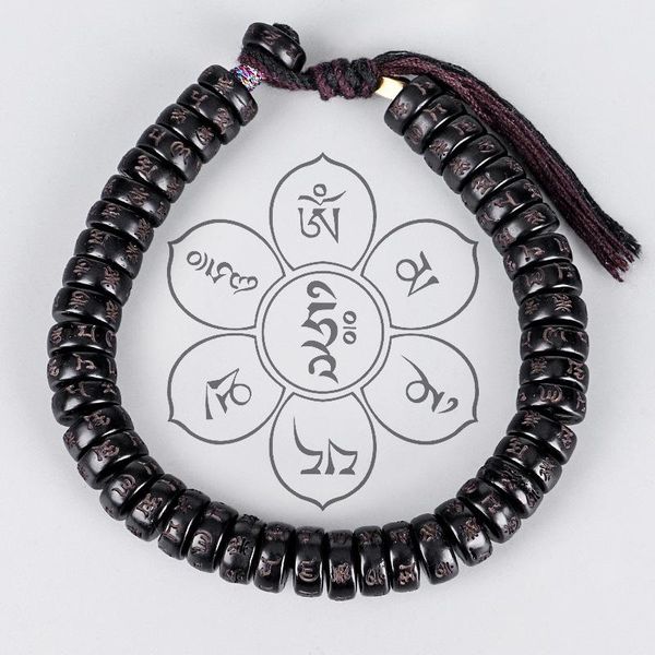 charm bracelets handmade tibetan buddhist six-character mantra natural stone coconut shell beads bracelet for women men luck jewellry, Golden;silver
charm bracelets handmade tibetan buddhist six-character mantra natural stone coconut shell beads bracelet for women men luck jewellry, Golden;silver