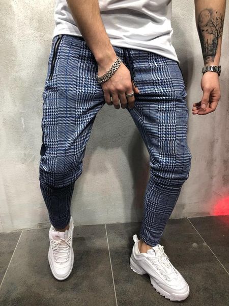 men's pants jogging fitness training fashion trend casual sports trousers tracksuit sweatpants, Black