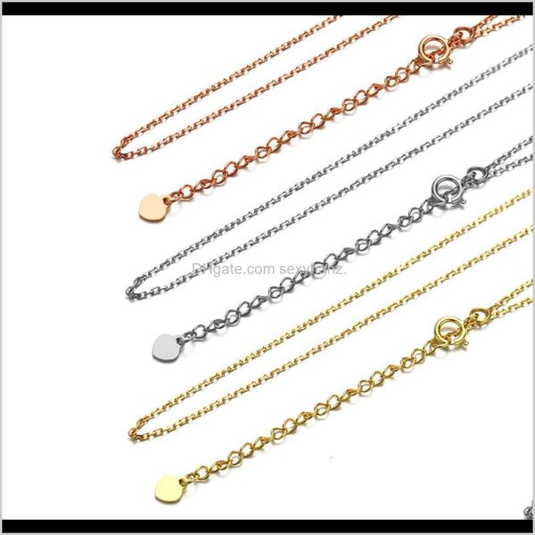 pendant necklaces & drop delivery 2021 pendants dunli jewelry necklace accessories 1dot0 mm thick cross car flower naked chain peach heart a, Silver
pendant necklaces & drop delivery 2021 pendants dunli jewelry necklace accessories 1dot0 mm thick cross car flower naked chain peach heart a, Silver