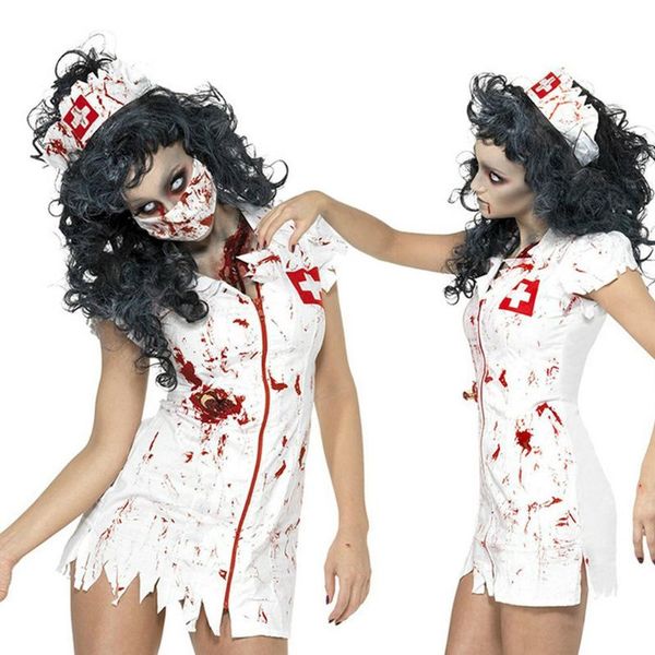 party hats ladies halloween horror costumes bloody zombie dress cosplay for girl film and television props
party hats ladies halloween horror costumes bloody zombie dress cosplay for girl film and television props
