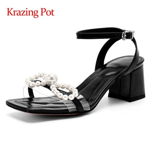 krazing pot genuine leather square toe high heels pearl sweet princess style fairly energy buckle straps mules sandals women l13 dress shoes, Black
krazing pot genuine leather square toe high heels pearl sweet princess style fairly energy buckle straps mules sandals women l13 dress shoes, Black