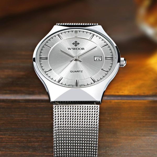 wristwatches wwoor auto date mens watches waterproof ultra thin stainless steel simple casual quartz watch men sports clock, Slivery;brown
wristwatches wwoor auto date mens watches waterproof ultra thin stainless steel simple casual quartz watch men sports clock, Slivery;brown