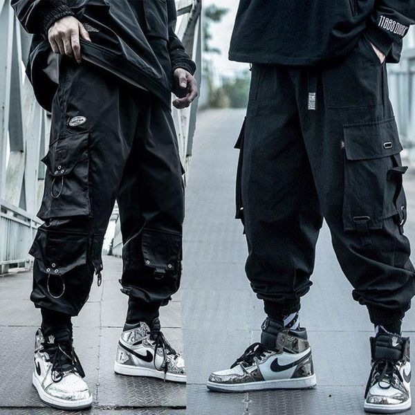 men's pants streetwear cargo mens hip hop fashion pockets cotton sweatpants sports joggers male casual trousers man harem autumn, Black
men's pants streetwear cargo mens hip hop fashion pockets cotton sweatpants sports joggers male casual trousers man harem autumn, Black