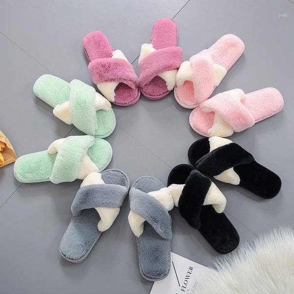 women slippers winter house shoes faux fur warm home woman indoor soft anti slip on flats female furry1, Black
women slippers winter house shoes faux fur warm home woman indoor soft anti slip on flats female furry1, Black