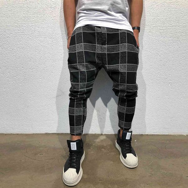 men's pants fashion plaid sweatpants fitness trousers men hip hop cotton joggers casual male harem pant streetwear sportswear full size, Black
men's pants fashion plaid sweatpants fitness trousers men hip hop cotton joggers casual male harem pant streetwear sportswear full size, Black
