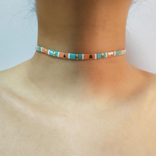 chokers miyuki tila beads choker for women fashion boho unique design handmade collier femme jewelry drop party gift, Golden;silver
chokers miyuki tila beads choker for women fashion boho unique design handmade collier femme jewelry drop party gift, Golden;silver