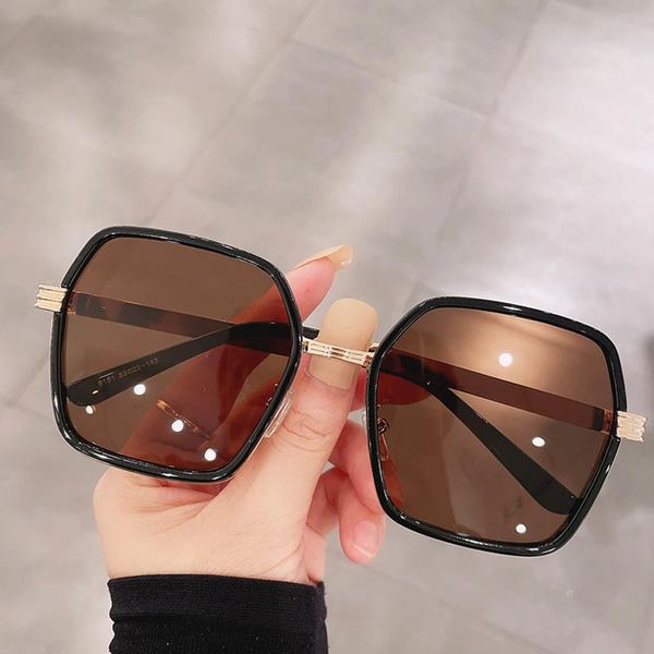 sunglasses trend oversize hexagon women vintage brand fashion black brown shades big sun glasses female uv400 trendy accessory, White;black
sunglasses trend oversize hexagon women vintage brand fashion black brown shades big sun glasses female uv400 trendy accessory, White;black