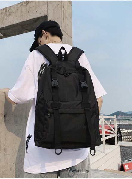 fashion trend ins men's small backpack lightweight casual high school student college schoolbag 
fashion trend ins men's small backpack lightweight casual high school student college schoolbag