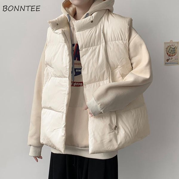 men vests solid zipper oversize xxl turtleneck warm fall winter sleeveless coat simple couple daily trendy ins outwear waistcoat men's, Black;white
men vests solid zipper oversize xxl turtleneck warm fall winter sleeveless coat simple couple daily trendy ins outwear waistcoat men's, Black;white