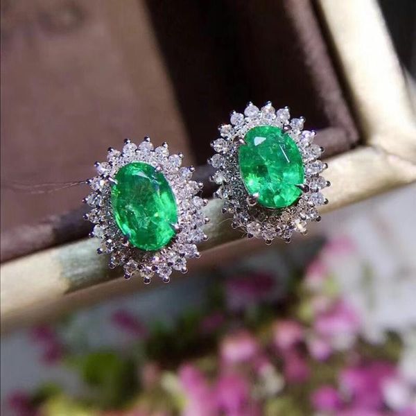 stud natural 4x6mm columbia emerald earring 925 silver luxury design fine jewellery elegant green gem earrings, Golden;silver
stud natural 4x6mm columbia emerald earring 925 silver luxury design fine jewellery elegant green gem earrings, Golden;silver