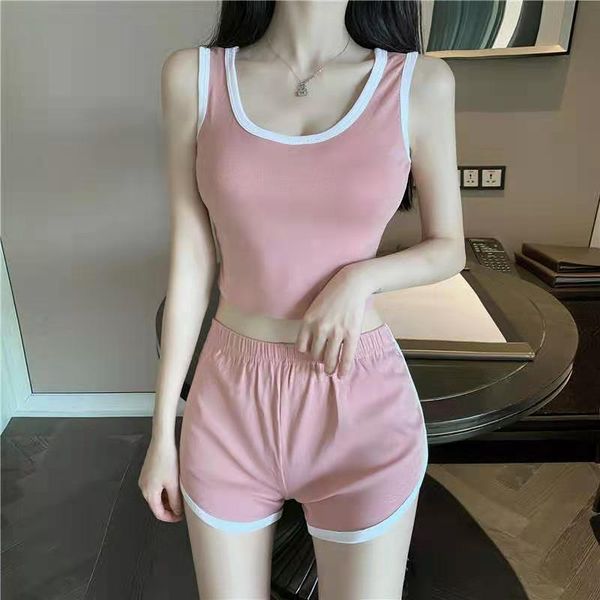 yoga outfit two pieces tracksuits korean style striped pattern sleeveless leisure high waist wide leg shorts breathable naked feel set
yoga outfit two pieces tracksuits korean style striped pattern sleeveless leisure high waist wide leg shorts breathable naked feel set