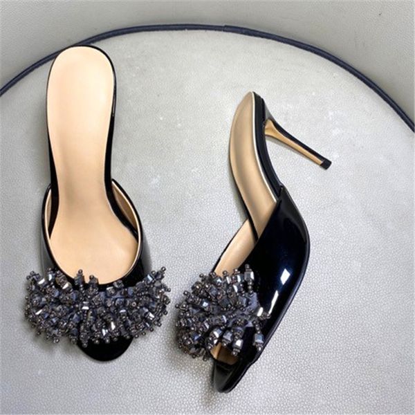 slippers beaded gypsophila flowers decorated round toe ladies high heels black stiletto summer party slippers 7xmw
slippers beaded gypsophila flowers decorated round toe ladies high heels black stiletto summer party slippers 7xmw