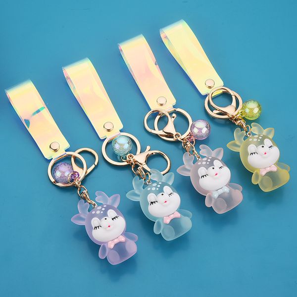 2021 fashion keychain creative small gift frosted sika deer luminous elk pendant keyring, Slivery;golden
2021 fashion keychain creative small gift frosted sika deer luminous elk pendant keyring, Slivery;golden