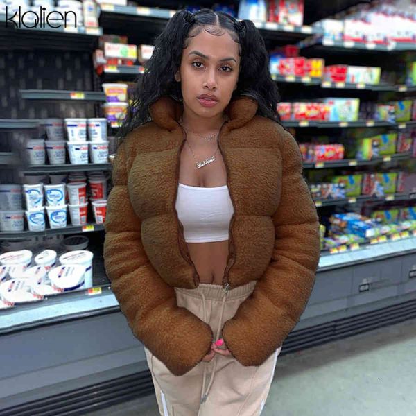 jackets autumn winter thicken plush padded jacket women long sleeve zipper solid black coat office lady slim wild female top, Black;brown
jackets autumn winter thicken plush padded jacket women long sleeve zipper solid black coat office lady slim wild female top, Black;brown