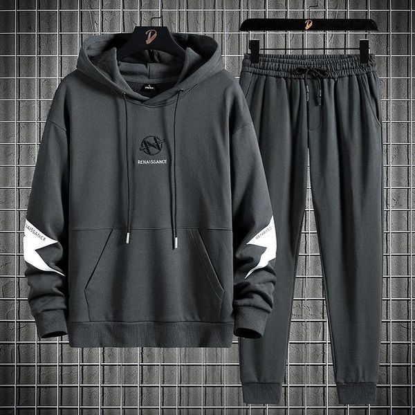 men's tracksuits suit 2021 spring and autumn long sleeve loose large korean fashion leisure sports hoodie kangaroo pocket wear8xl, Gray
men's tracksuits suit 2021 spring and autumn long sleeve loose large korean fashion leisure sports hoodie kangaroo pocket wear8xl, Gray