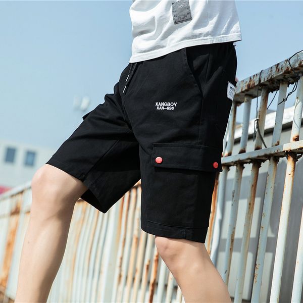 men's pants japanese cargo classic simple solid color multi-bag lightweight casual summer shorts, Black
men's pants japanese cargo classic simple solid color multi-bag lightweight casual summer shorts, Black