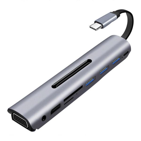 usb-c hub adapter 9 in 1 type-c usb 3.1 pd power supply usb3.0x3 sd/tf vga audio docking station for lapstations
usb-c hub adapter 9 in 1 type-c usb 3.1 pd power supply usb3.0x3 sd/tf vga audio docking station for lapstations