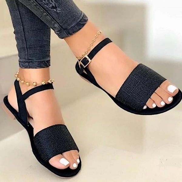 sandals women summer flats 2021 leather ankle strap casual ladies roman shoes open toe cozy female gladiator sandal, Black
sandals women summer flats 2021 leather ankle strap casual ladies roman shoes open toe cozy female gladiator sandal, Black