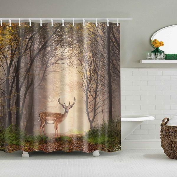 deer shower curtain forest wolf for bathroom waterproof polyester fabric bath curtains
deer shower curtain forest wolf for bathroom waterproof polyester fabric bath curtains