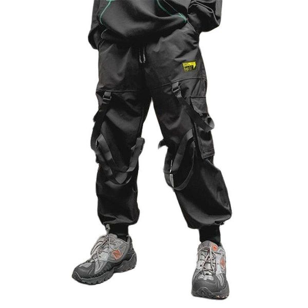 autumn winter ribbons multi pockets hip hop pants men's harajuku techwear joggers casual sport cargo, Black
autumn winter ribbons multi pockets hip hop pants men's harajuku techwear joggers casual sport cargo, Black