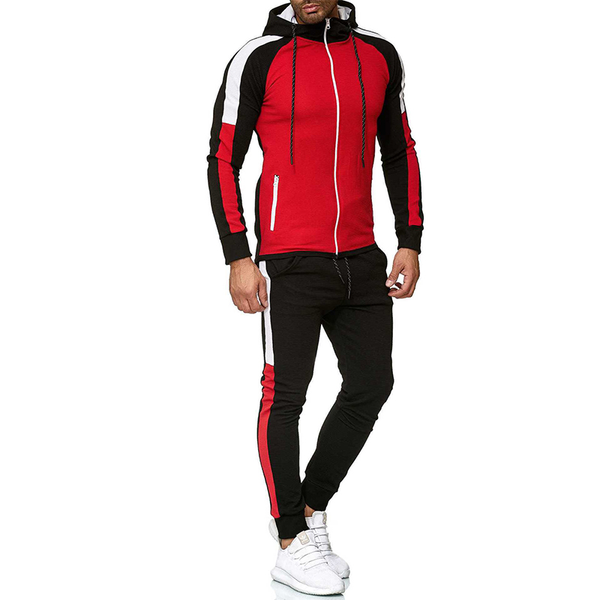 foreign trade men's suit casual sports striped color matching fashion personality + trousers tracksuits, Gray
foreign trade men's suit casual sports striped color matching fashion personality + trousers tracksuits, Gray