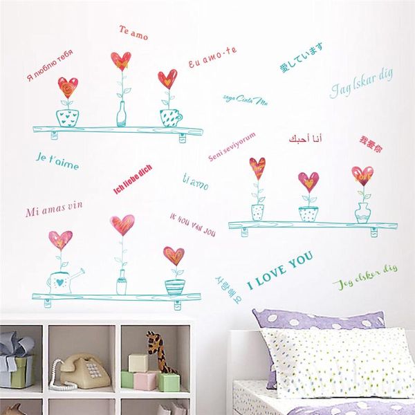 wall stickers multi-language i love you loving heart flowers pot bedroom decoration mural art diy home decal valentines day gift
wall stickers multi-language i love you loving heart flowers pot bedroom decoration mural art diy home decal valentines day gift