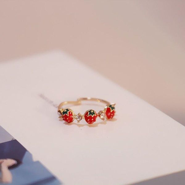 cluster rings trendy cutie sweet cherry strawberry crystal metal gold color layer finger ring adjustable for women jewelry girl gifts suit, Golden;silver
cluster rings trendy cutie sweet cherry strawberry crystal metal gold color layer finger ring adjustable for women jewelry girl gifts suit, Golden;silver