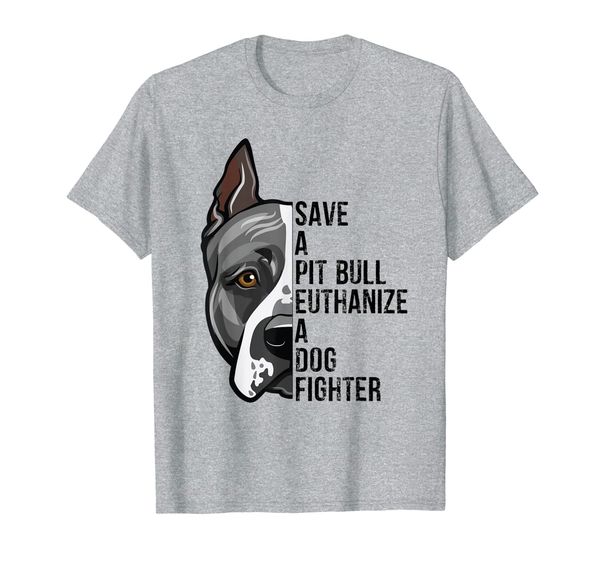 save a pitbull euthanize a dog fighter shirt gift for men, White;black 
save a pitbull euthanize a dog fighter shirt gift for men, White;black