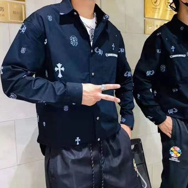 fashion brand crosin reflective sanskrit cross printed men's and women's casual shirt autumn summer luxury you, Black;brown
fashion brand crosin reflective sanskrit cross printed men's and women's casual shirt autumn summer luxury you, Black;brown