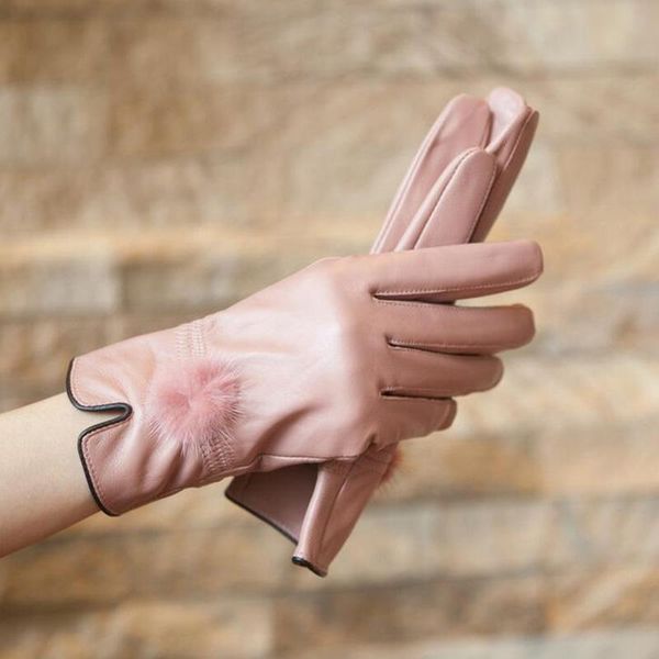 fingerless gloves elegant ladies genuine leather sheepskin mink hair ball women winter plus plush thick velvet warm thin driving l61, Blue;gray
fingerless gloves elegant ladies genuine leather sheepskin mink hair ball women winter plus plush thick velvet warm thin driving l61, Blue;gray