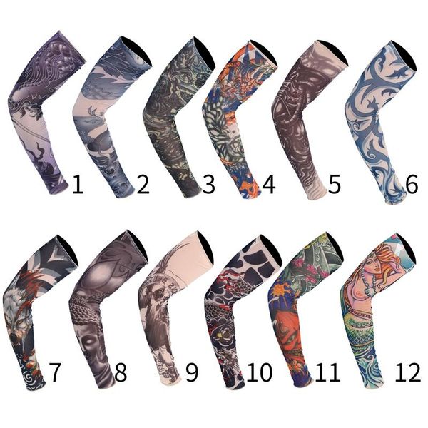 1pcs arm warmers sports tattoo protective covers outdoor cycling sleeves bicycle printed protection riding sleeve elbow & knee pads, Black;gray
1pcs arm warmers sports tattoo protective covers outdoor cycling sleeves bicycle printed protection riding sleeve elbow & knee pads, Black;gray