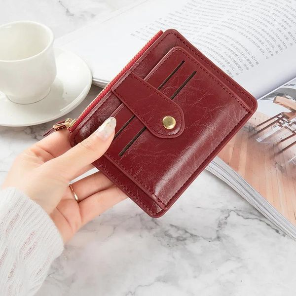 card holders 2021 women wallet pu leather women's 8 cards slim minimalist holder coin changes purse female zipper pocket, Brown;gray
card holders 2021 women wallet pu leather women's 8 cards slim minimalist holder coin changes purse female zipper pocket, Brown;gray