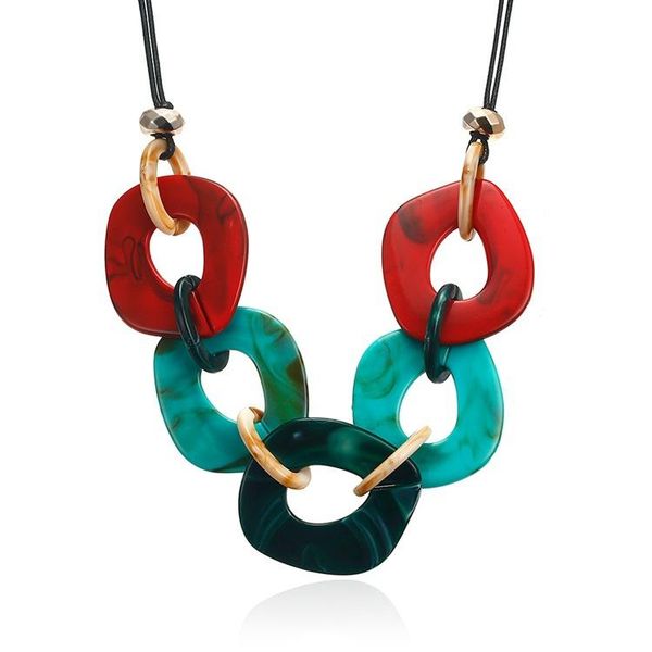 pendant necklaces fashion jewelry women geometric acrylic & pendants statement collar colorful choker necklace for ladies gift, Silver
pendant necklaces fashion jewelry women geometric acrylic & pendants statement collar colorful choker necklace for ladies gift, Silver