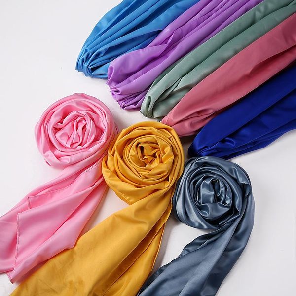 scarves 70*175cm white black women silk scarf wraps autumn winter luxury large satin muslim head, Blue;gray
scarves 70*175cm white black women silk scarf wraps autumn winter luxury large satin muslim head, Blue;gray
