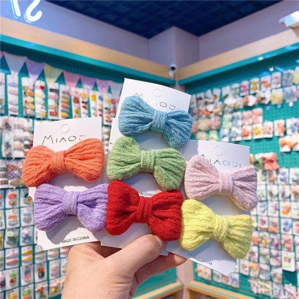 korea style cute girl hairpin bow wool tie bb clip sweet hair for children's fashion accessories, Slivery;white
korea style cute girl hairpin bow wool tie bb clip sweet hair for children's fashion accessories, Slivery;white