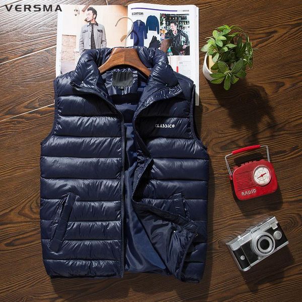 men's vests versma korean slim fit winter warm men padded thick travel vest waistcoat black sleeveless jacket motorcycle male 6xl, Black;white
men's vests versma korean slim fit winter warm men padded thick travel vest waistcoat black sleeveless jacket motorcycle male 6xl, Black;white