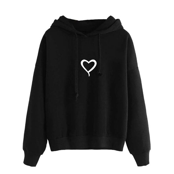 women's hoodies & sweatshirts autumn winter casual pocket hooded sweatshirt harajuku pullover long sleeved comfortable sudaderas molet, Black
women's hoodies & sweatshirts autumn winter casual pocket hooded sweatshirt harajuku pullover long sleeved comfortable sudaderas molet, Black