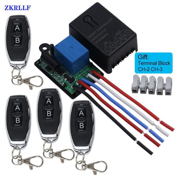 universal wireless remote control switch dc 12v 1ch 433mhz relay receiver and a/b buttons rf transmitter electronic lock controlers
universal wireless remote control switch dc 12v 1ch 433mhz relay receiver and a/b buttons rf transmitter electronic lock controlers